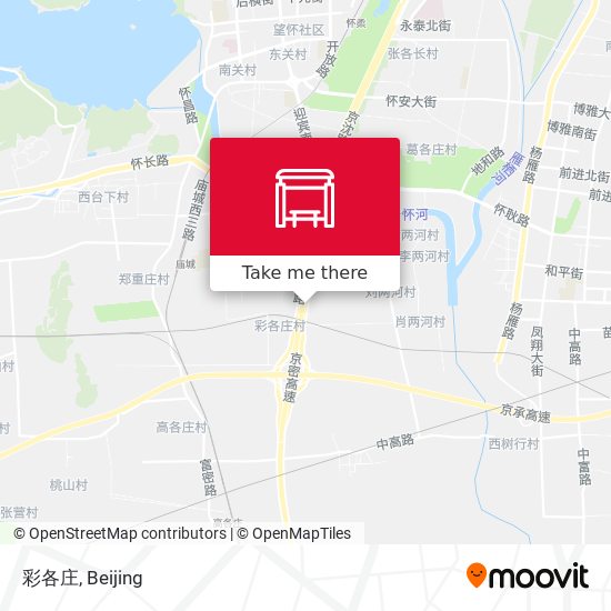 彩各庄 map