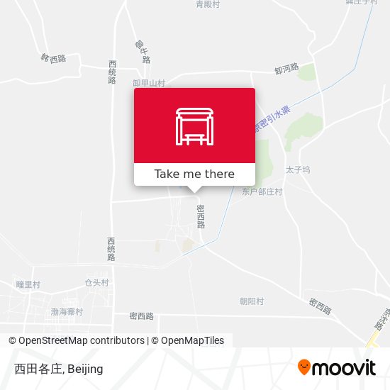 西田各庄 map