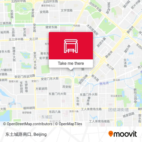 东土城路南口 map