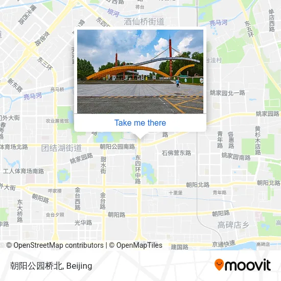 朝阳公园桥北 map