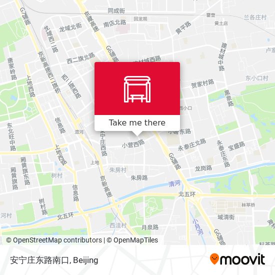 安宁庄东路南口 map