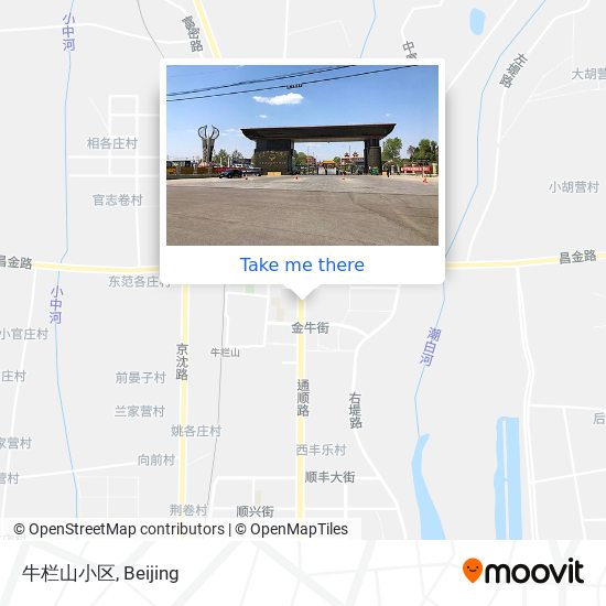 牛栏山小区 map
