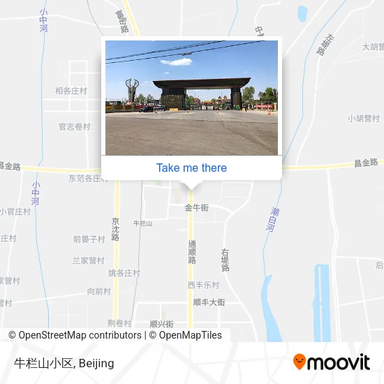 牛栏山小区 map