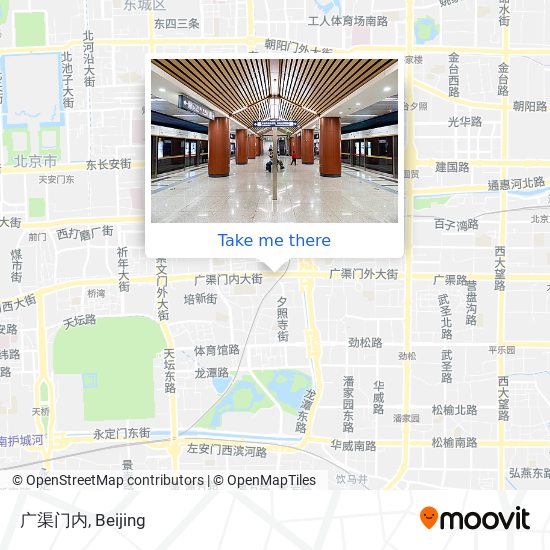 广渠门内 map