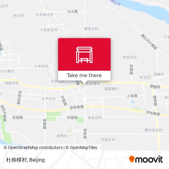 杜柳棵村 map