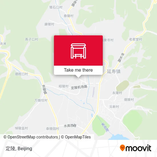 定陵 map