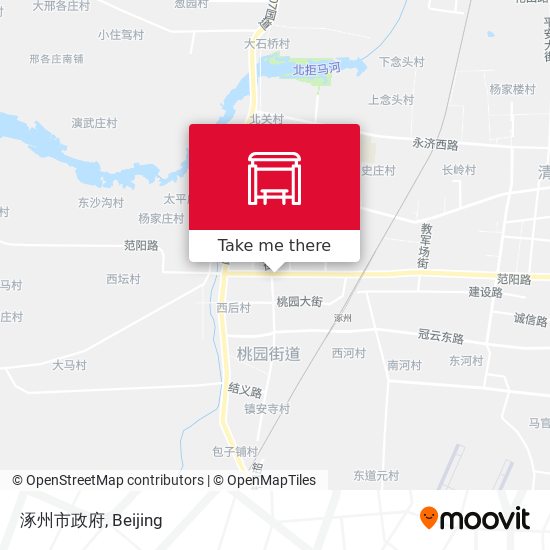 涿州市政府 map