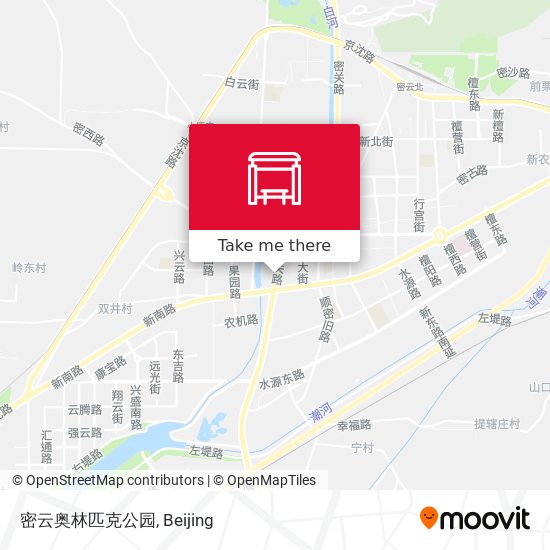 密云奥林匹克公园 map