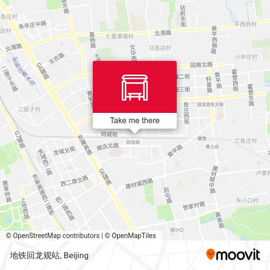 地铁回龙观站 map