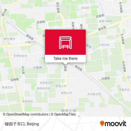 穆园子东口 map