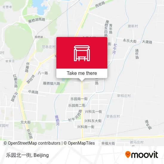 乐园北一街 map