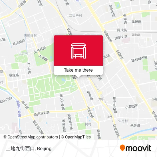 上地九街西口 map