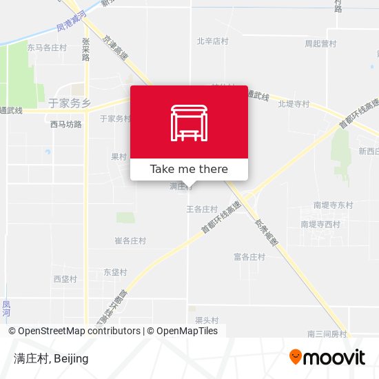 满庄村 map