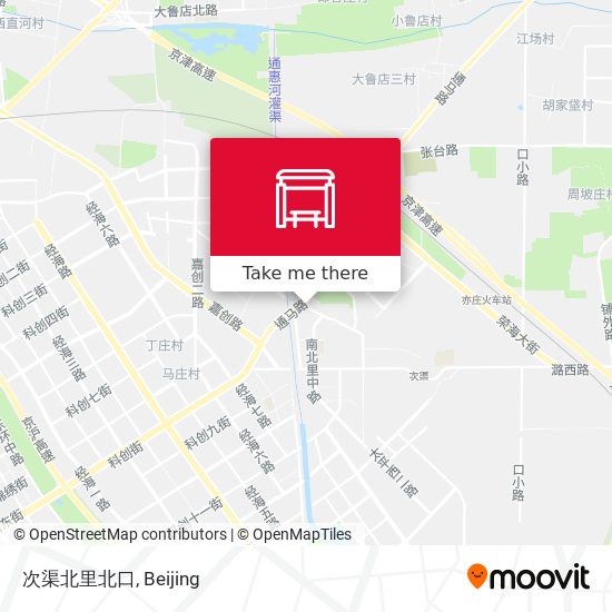 次渠北里北口 map