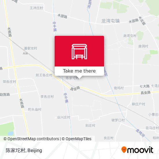 陈家坨村 map