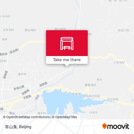 靠山集 map
