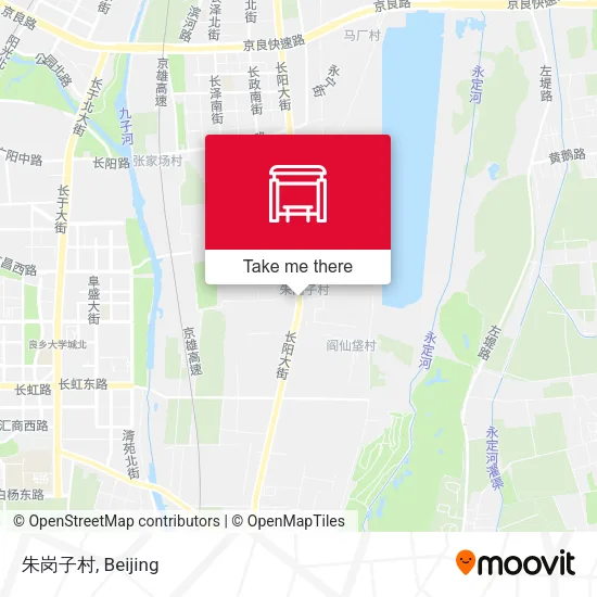 朱岗子村 map