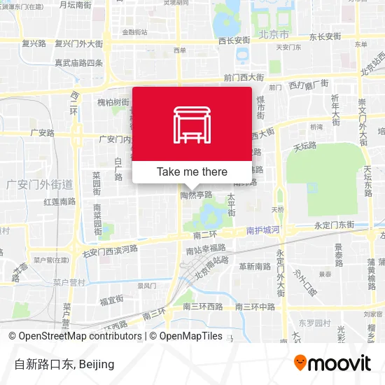 自新路口东 map