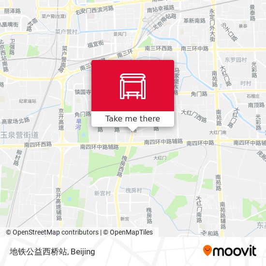 地铁公益西桥站 map