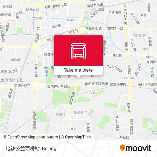 地铁公益西桥站 map
