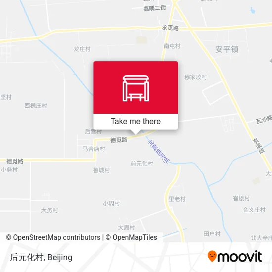 后元化村 map