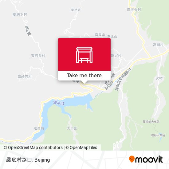 爨底村路口 map