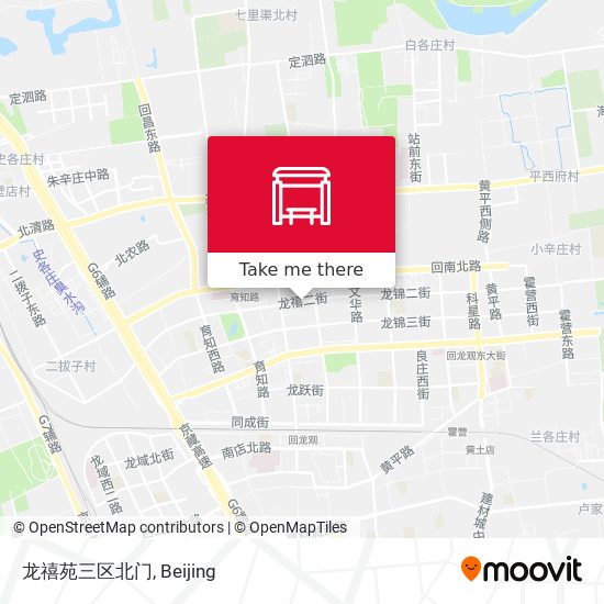 龙禧苑三区北门 map