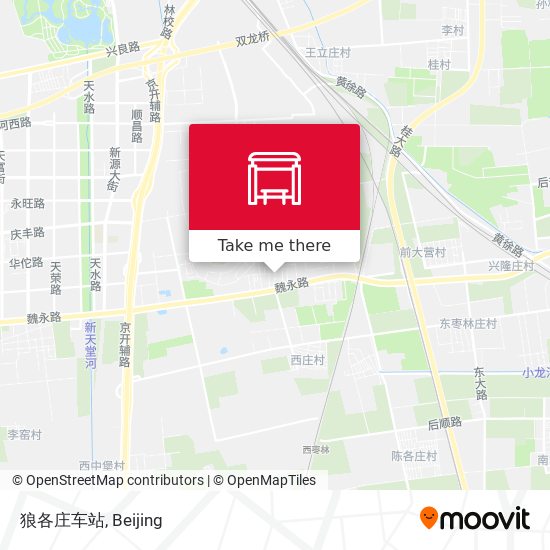 狼各庄车站 map