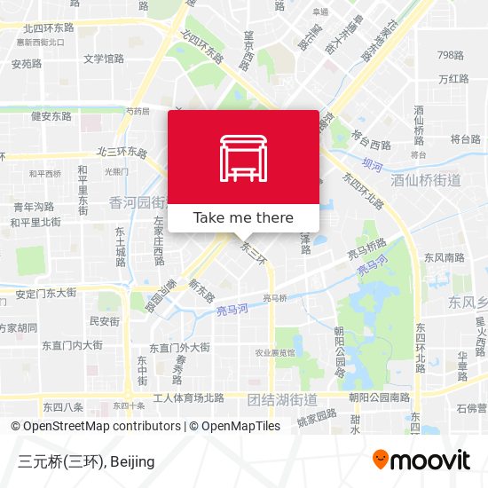 三元桥(三环) map