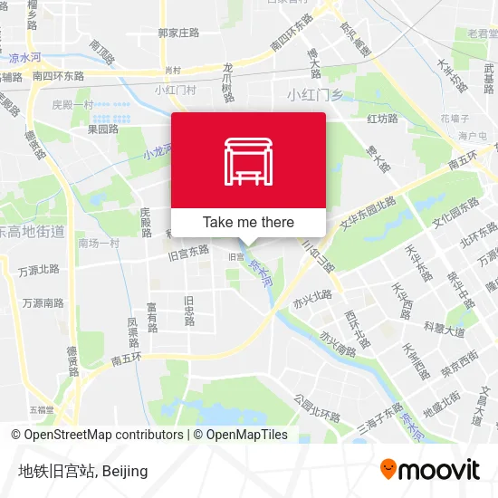 地铁旧宫站 map