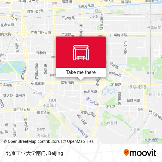 北京工业大学南门 map