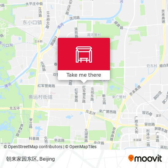 朝来家园东区 map