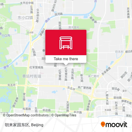 朝来家园东区 map
