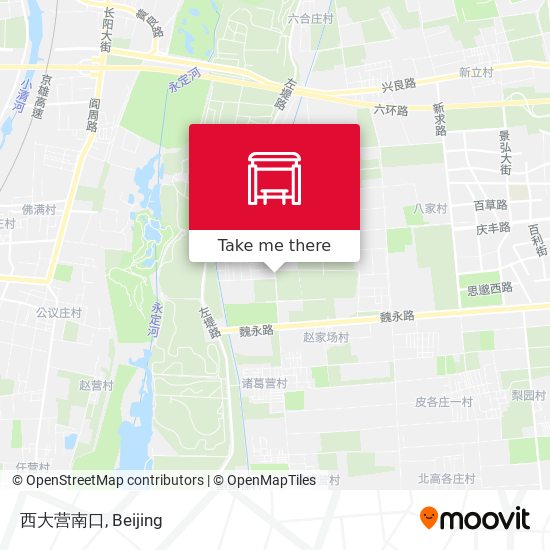 西大营南口 map