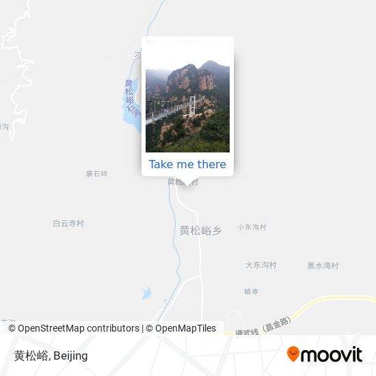 黄松峪 map