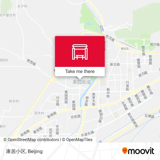 康居小区 map
