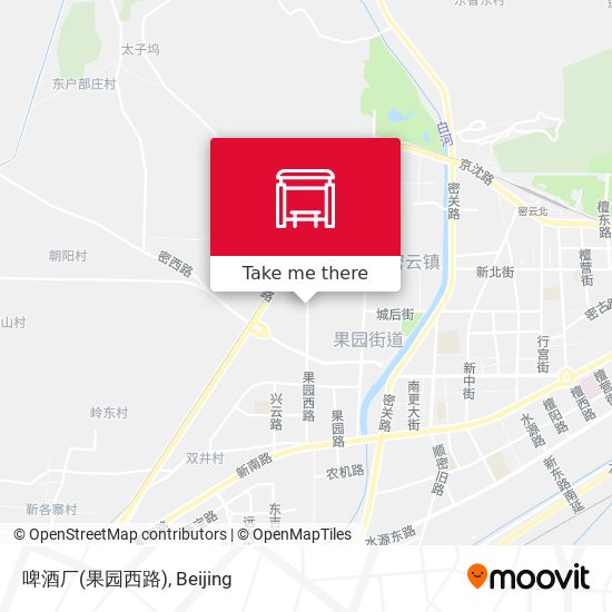 啤酒厂(果园西路) map