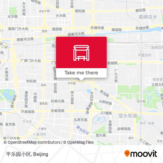 平乐园小区 map