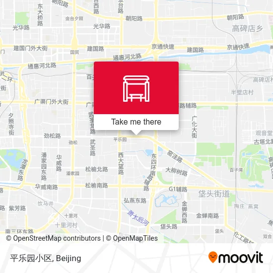 平乐园小区 map