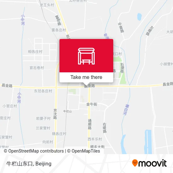 牛栏山东口 map