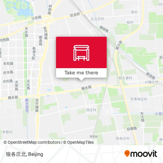狼各庄北 map