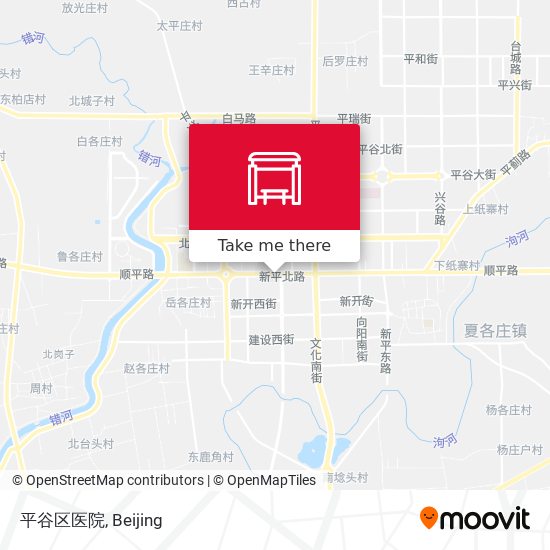 平谷区医院 map