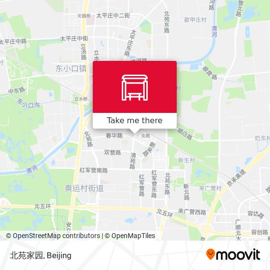 北苑家园 map
