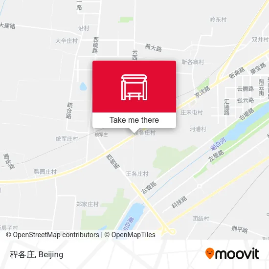 程各庄 map