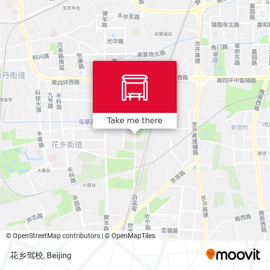 花乡驾校 map