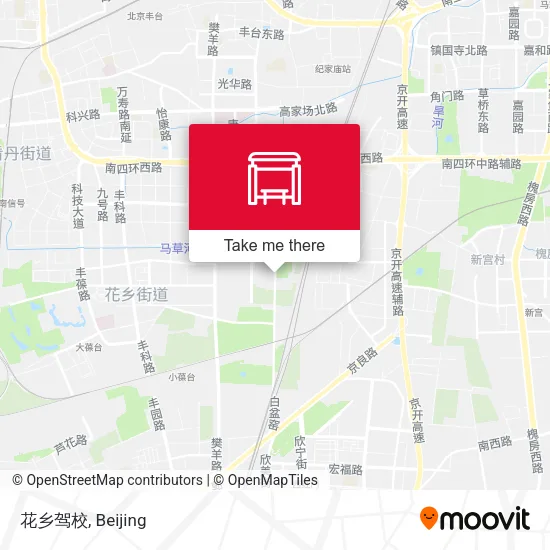 花乡驾校 map