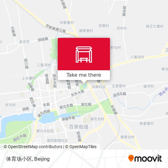 体育场小区 map