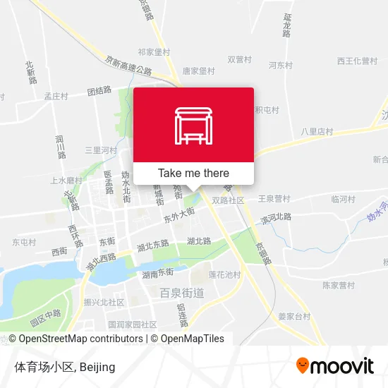 体育场小区 map