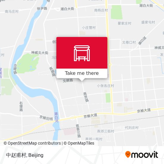 中赵甫村 map