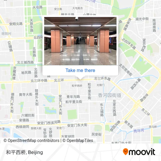 和平西桥 map
